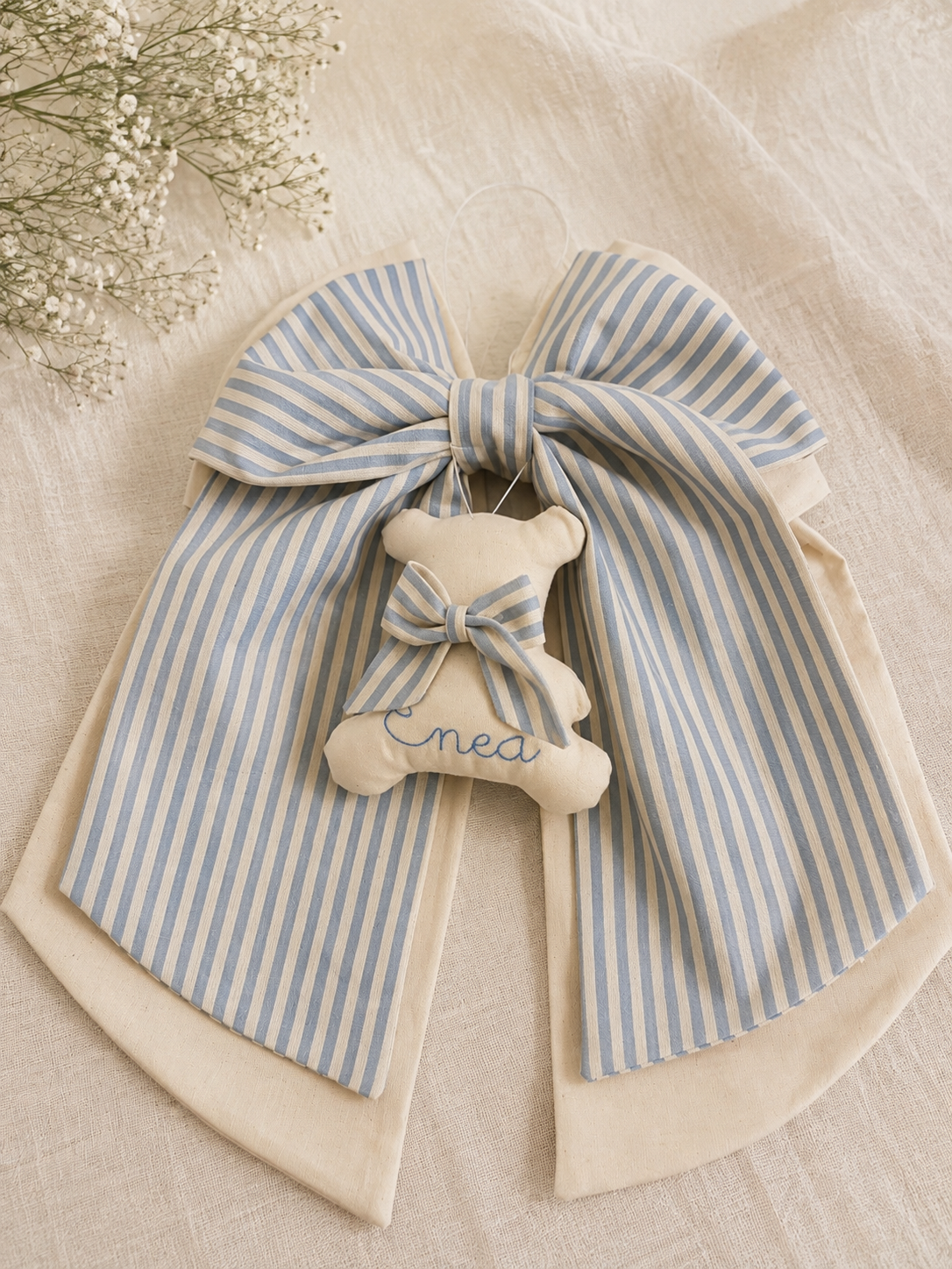 Fiocco nascita doppio Teddy o Cuore + colori
