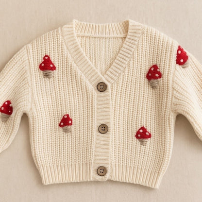 Cardigan ricamato a mano