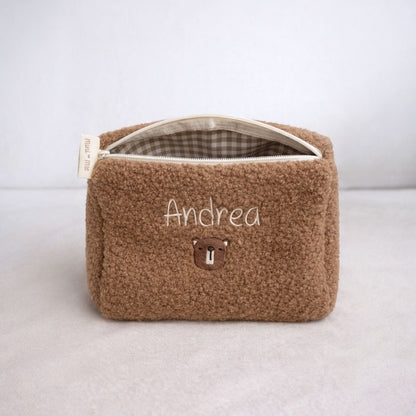 Beauty cucito a mano in tessuto teddy personalizzabile