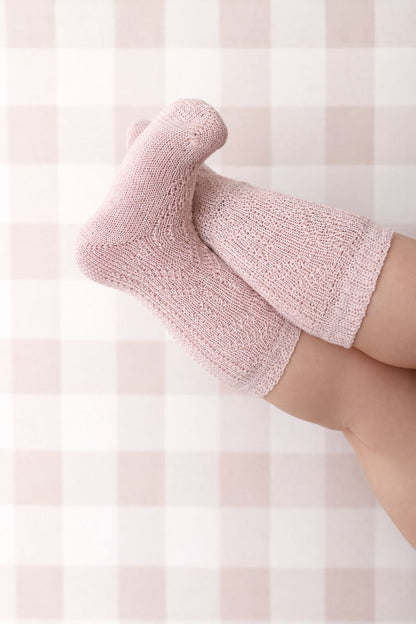 calzette rosa in 100% cotone