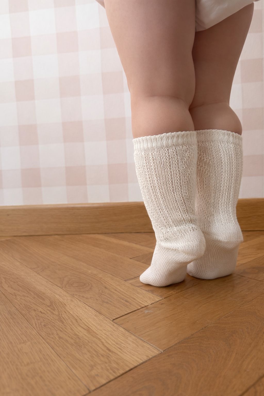 calzette bianche in cotone per neonati