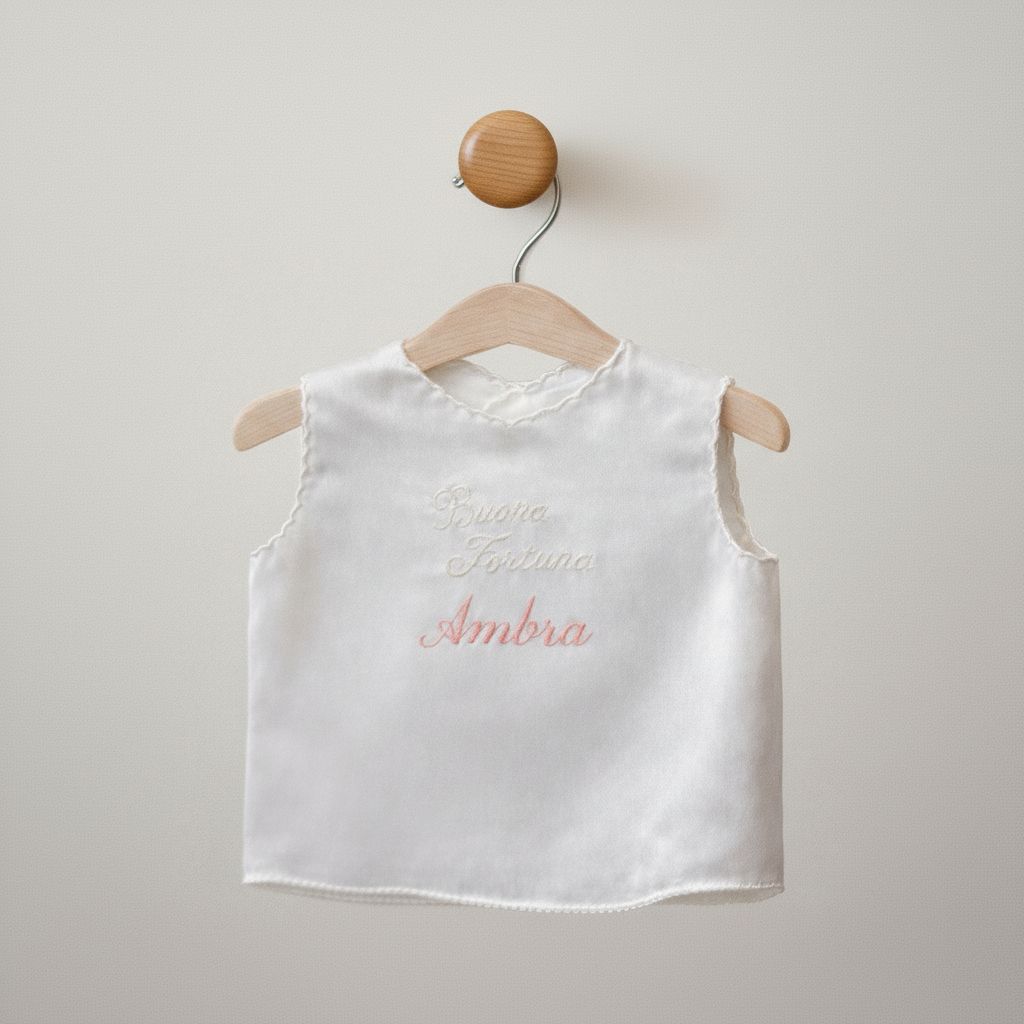 Camicina della fortuna in 100% seta personalizzabile con nome