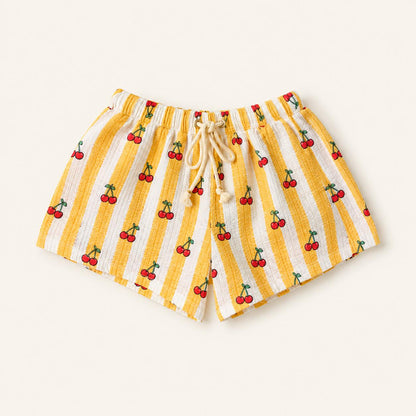 Capri soleil Boy | Costume da bagno a pantaloncino bimbo con ciliegine