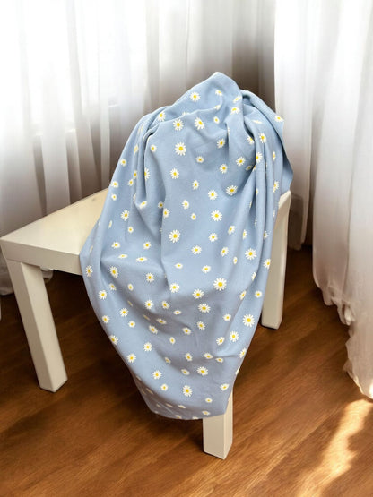 Daisy - copertina con volant in 100% cotone Jersey waffle