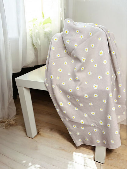 Daisy - copertina con volant in 100% cotone Jersey waffle