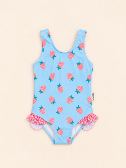 Malibu Strawberry Girl | Costume da bagno bambina intero fantasia fragoline