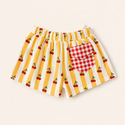 Capri soleil Boy | Costume da bagno a pantaloncino bimbo con ciliegine