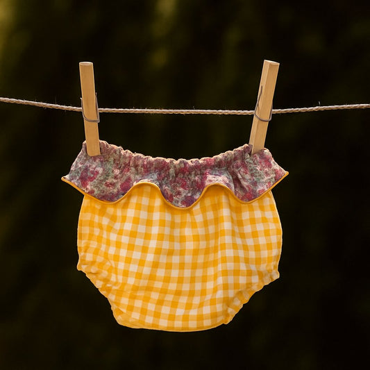 Costume da bagno bambina | slip giallo