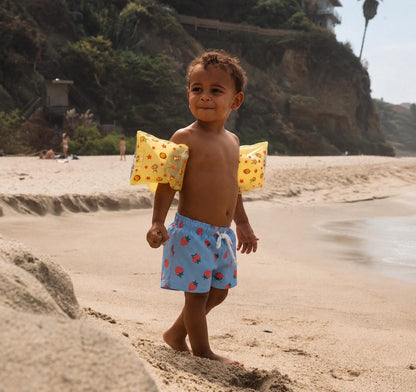 Malibu Strawberry Boy | Costume da bagno a pantaloncino bimbo con fragoline