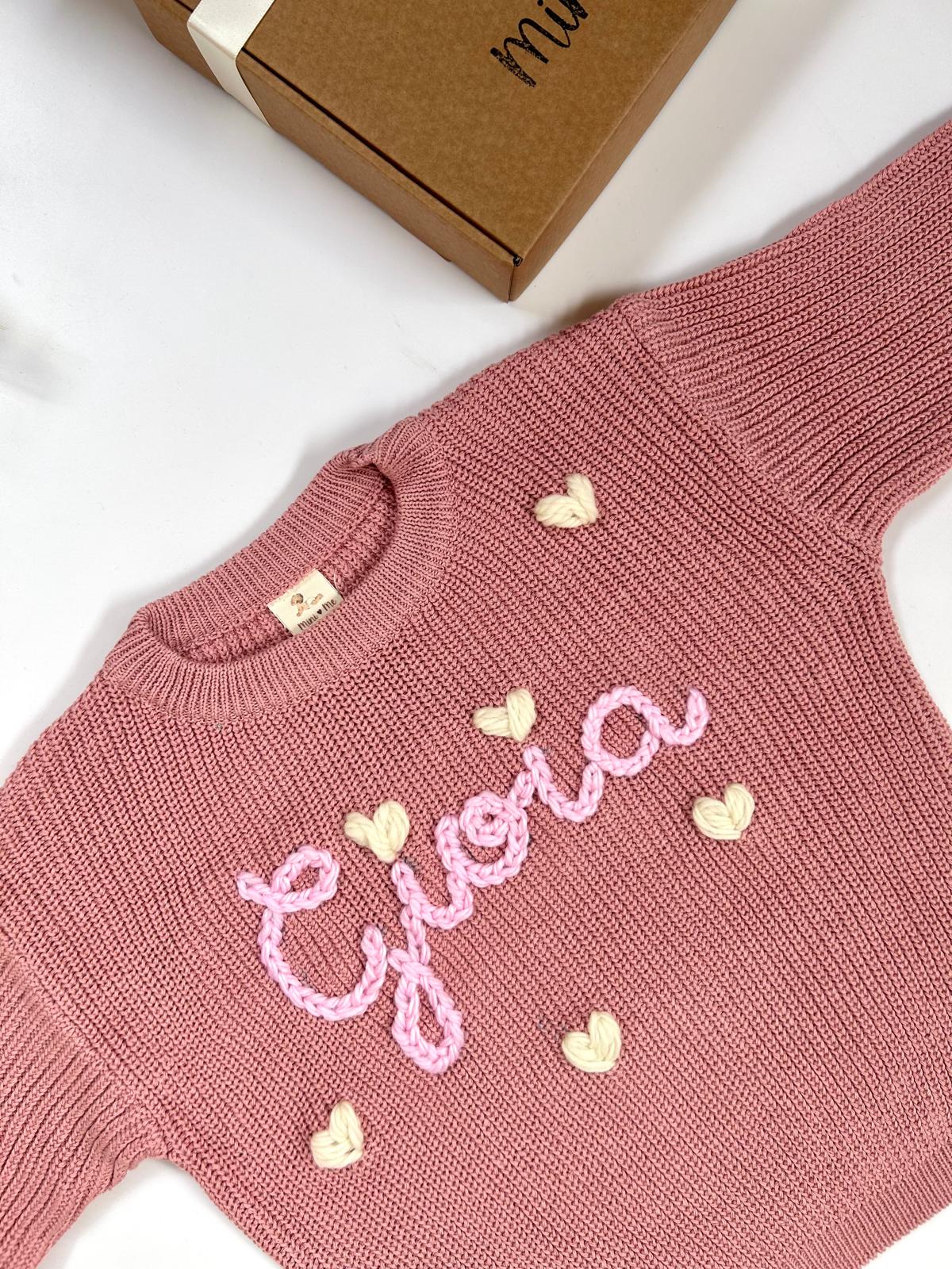 Maglioncino BARBIE personalizzabile con nome e/o ricamo extra
