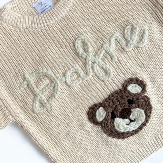 Maglioncino Teddy personalizzato con nome