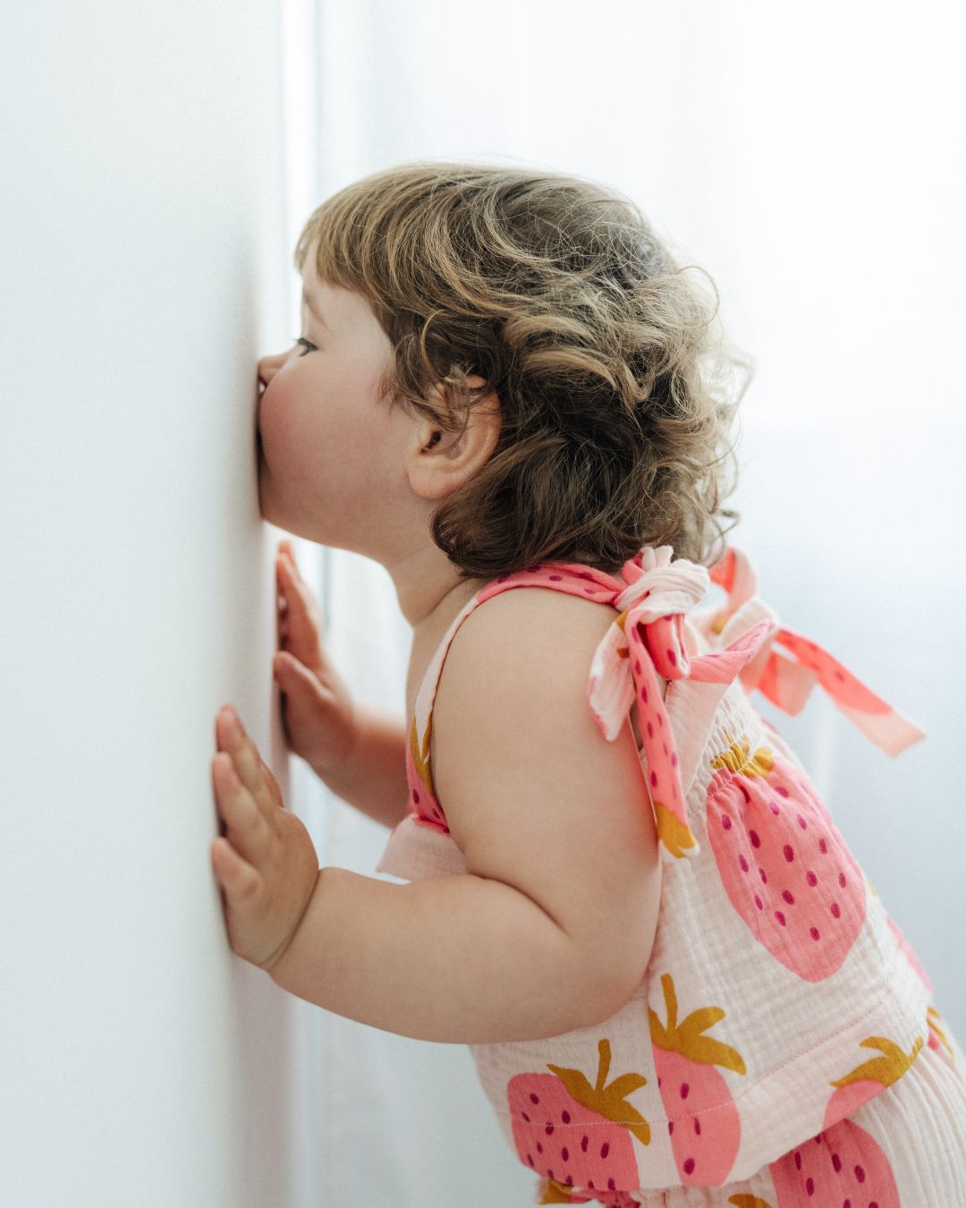 Mini Amalfi | completino bambina top, bloomers e bandana