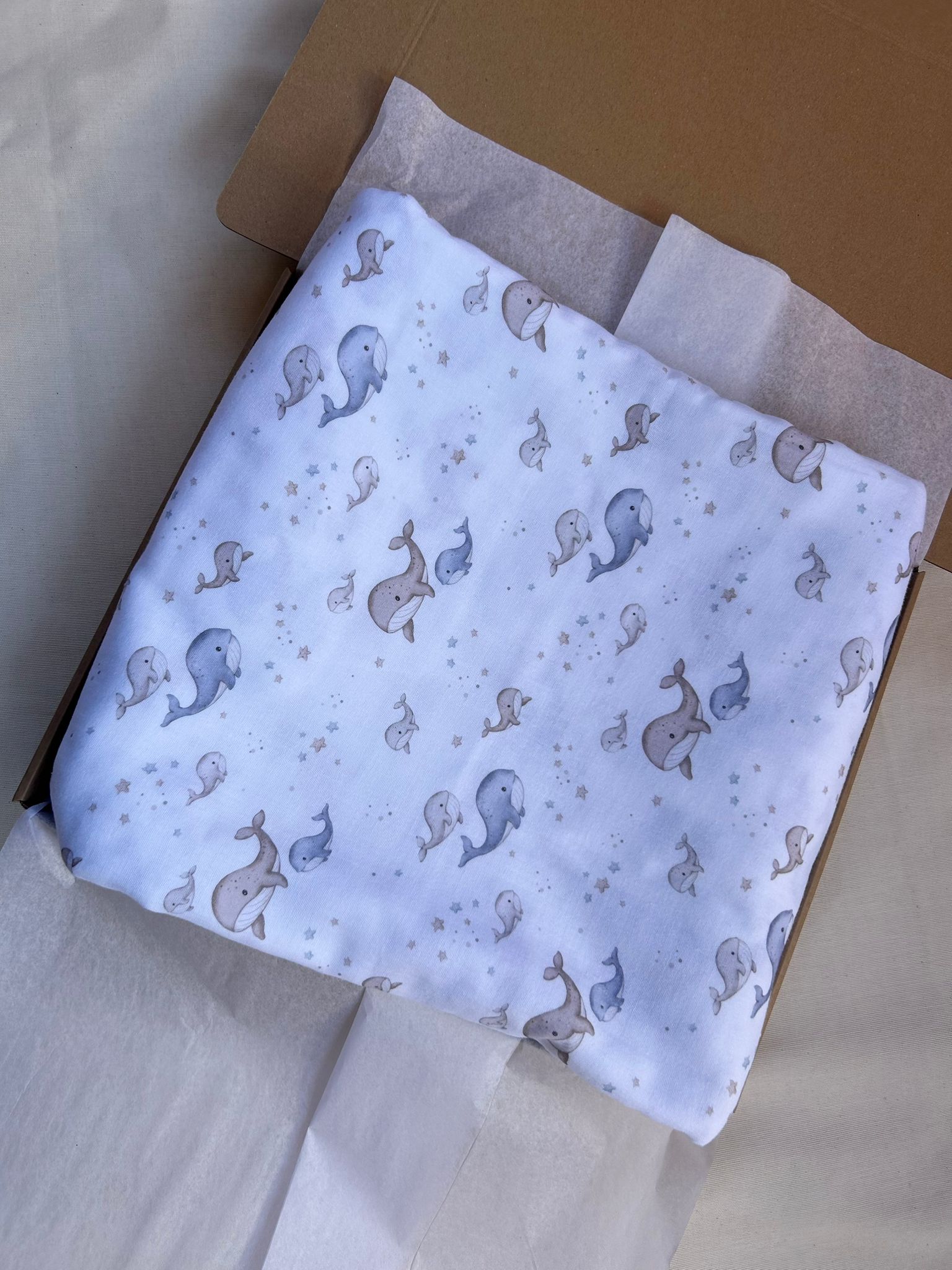 mussola in cotone con stampa digitale alta qualità