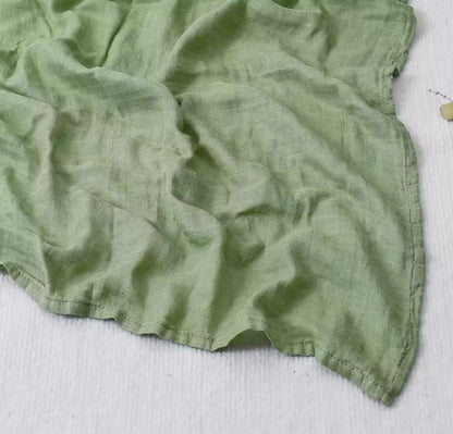 mussola di fibra di bamboo verde