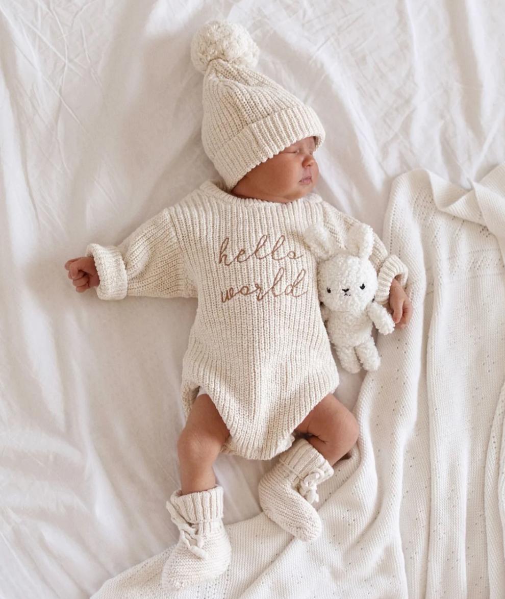 esempio di personalizzazione del set Vaniglia con frase Hello World