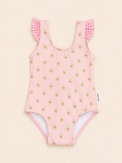 Sweet guacamole | Costume da bagno bambina intero fantasia avocado