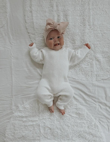 tutina bianca in caldo cotone personalizzabile