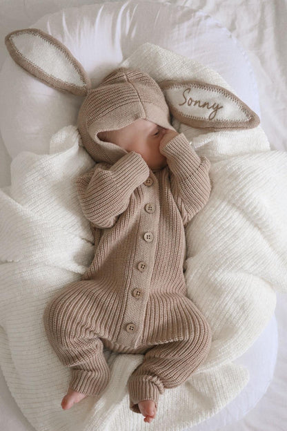 bimbo con tutina mini me bunny soft choco